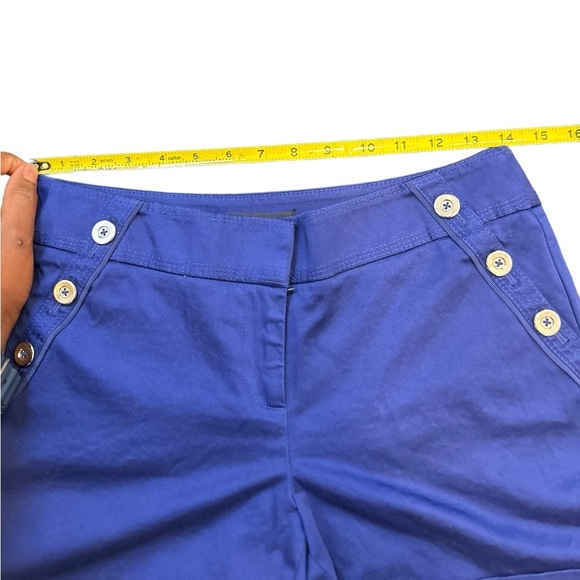 White House Black Market Blue Shorts Women’s Size 2 - Picture 3 of 11